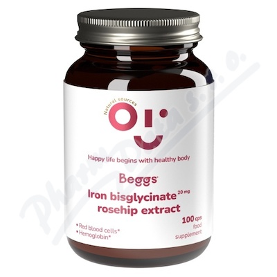 Beggs Iron bisglyc.20mg rosehip extract cps.100