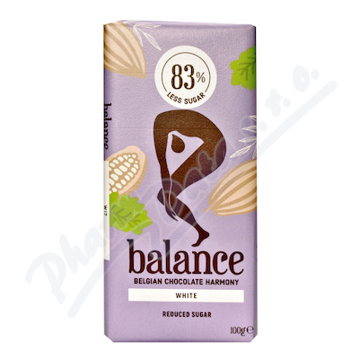 Balance Biała czekolada z wanilią bez cukru 100g