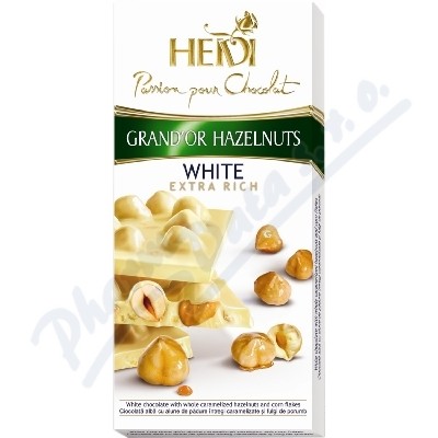 Czekolada HEIDI GrandOr White&Hazelnuts 100g