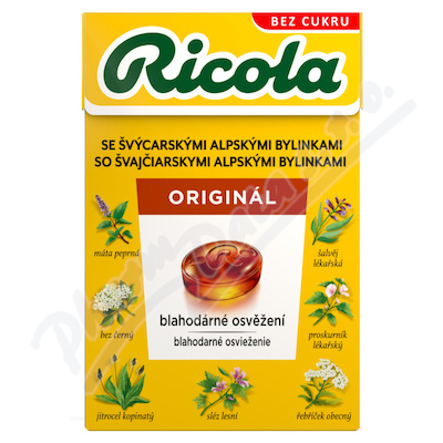 RICOLA Oryginalna mieszanka ziołowa bez cukru 40g