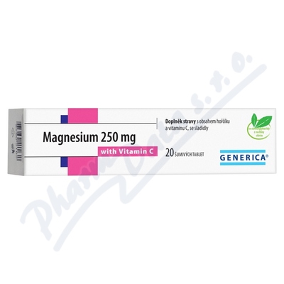 Magnesium 250mg tbl.eff 20 z wit.C Generica