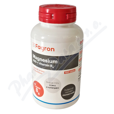 Magnesium 500 + wit.B6 tbl.100 Fagron