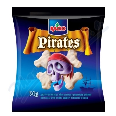 RACIO Pirates chleb ryż.z białą polew.smak jogurtowy 30g