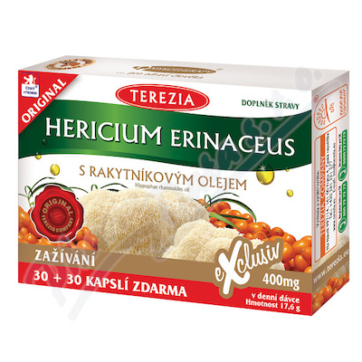 TEREZIA Hericium erinaceus sz olejem z rokit. cps.60