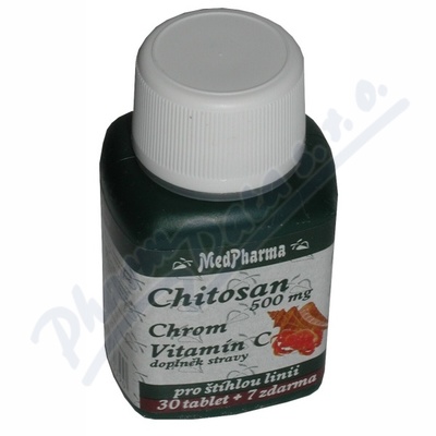 MedPharma Chitosan 500mg+wit.C+chrom tbl.37