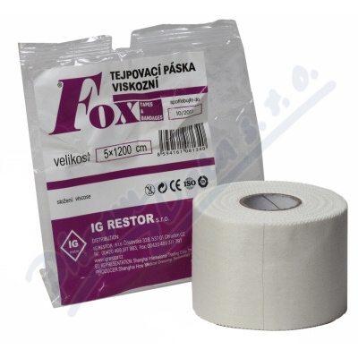FOX SPORT TAPE-tejpovací páska viskózní 5cmx12m