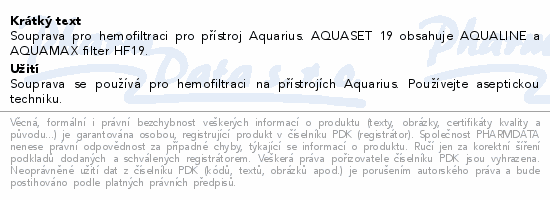 AQUASET 19 (Aqualine+Aquamax HF19) 5ks
